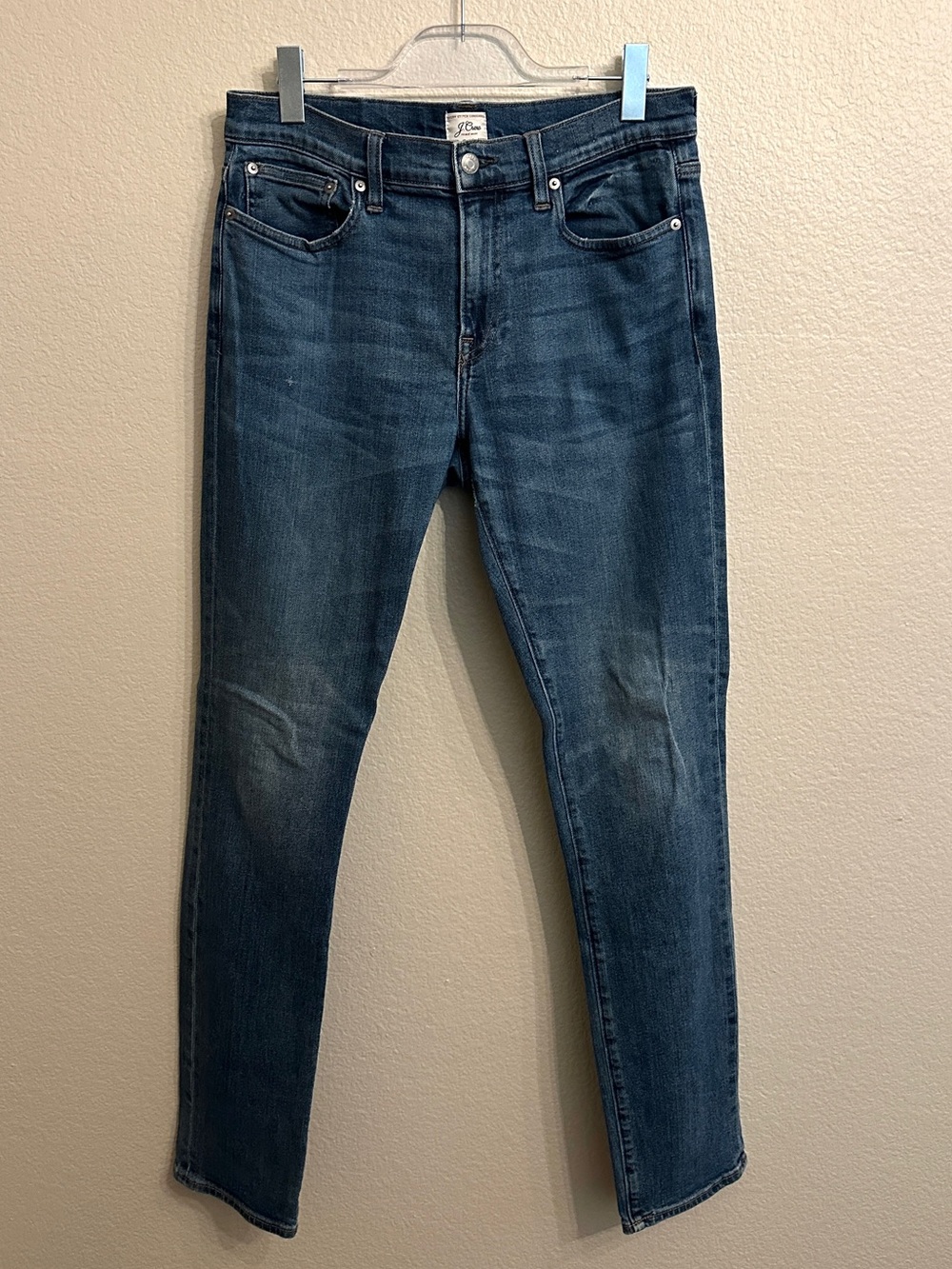 J. Crew Men's 484 Slim Dark Blue Jeans